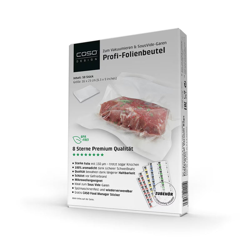Caso Foil bag 16x23 cm, 50 units 1201