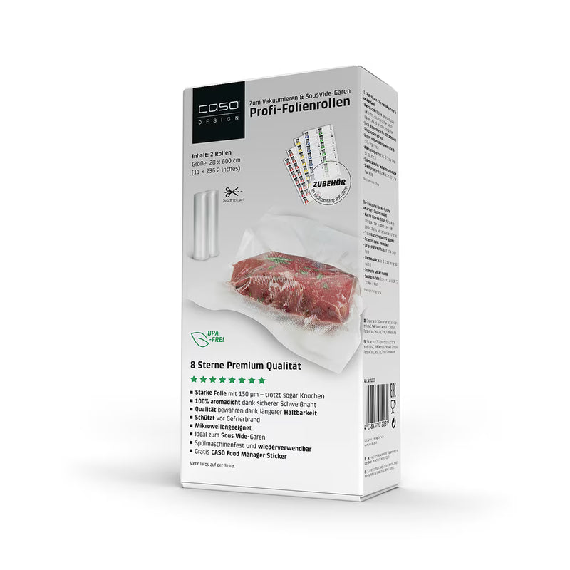 Caso Foil roll 28x600 cm, 2 units 1223