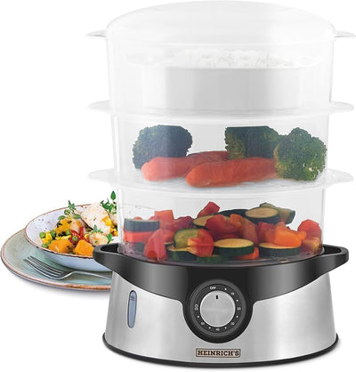 Heinrich´s food Steamer, 3-Layer HDA 8501