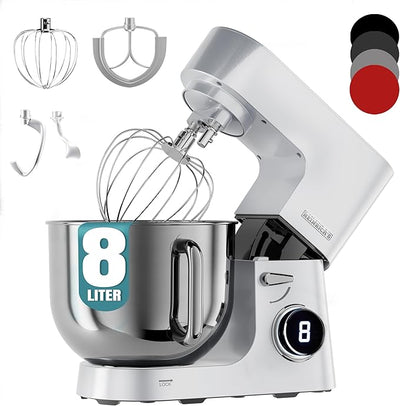 Heinrichs Kneading Machine, Dough Machine 8L HKM 8080 SILVER