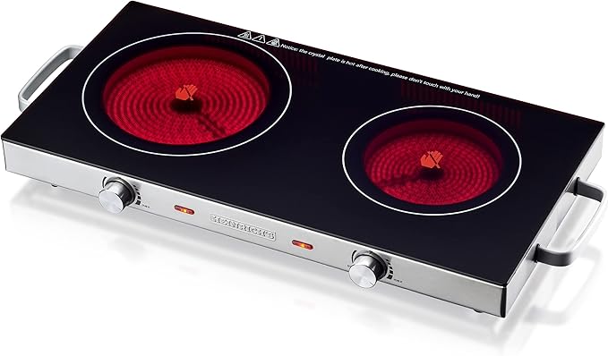 Heinrich’S double ceramic electric hob HDK 8696