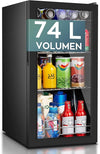 Heinrichs Mini Fridge with Glass Door 74L HKG 3274