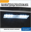 Exquisit GKS120-GT-160C glass door refrigerator, black Net capacity: 118 L Freestanding unit