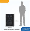 Exquisit GKS120-GT-160C glass door refrigerator, black Net capacity: 118 L Freestanding unit