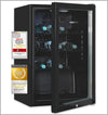 Exquisit GKS120-GT-160C glass door refrigerator, black Net capacity: 118 L Freestanding unit