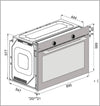 Purity  Full Electric Built in oven- OPREE10-90BL 90cm