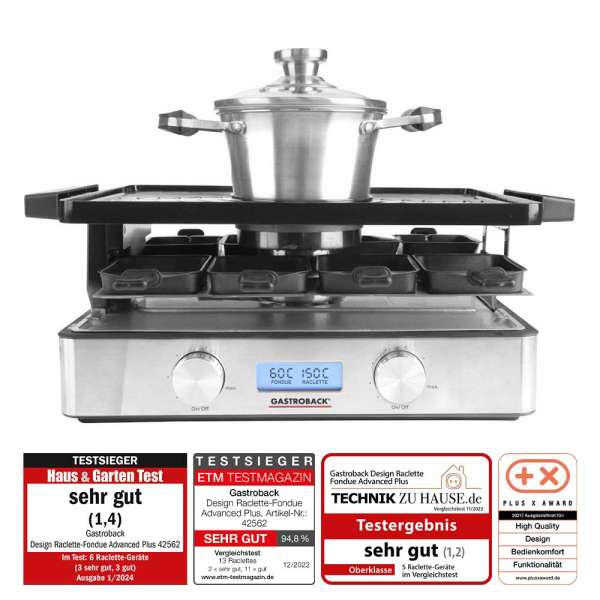 Gastroback Design Raclette-Fondue Advanced Plus 42562