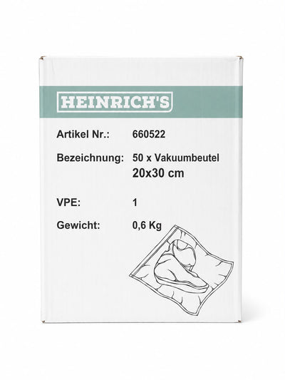 HEINRICH'S Vacuum bags 20x30cm 660522