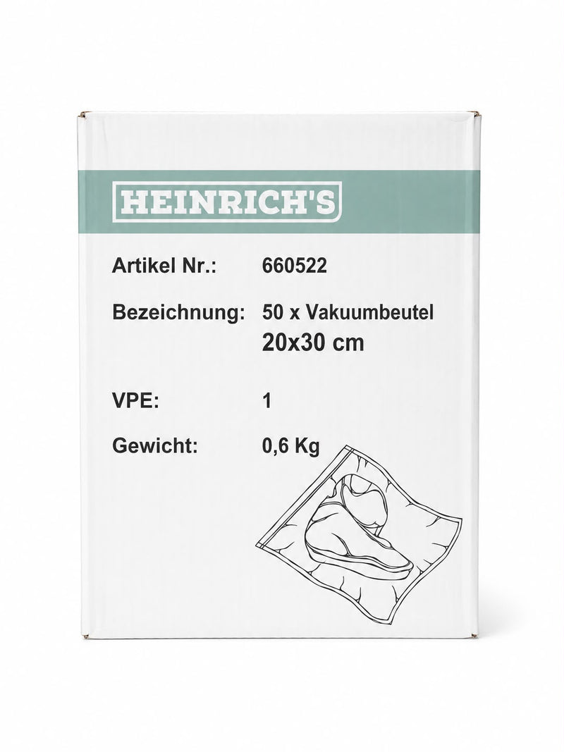 HEINRICH'S Vacuum bags 20x30cm 660522