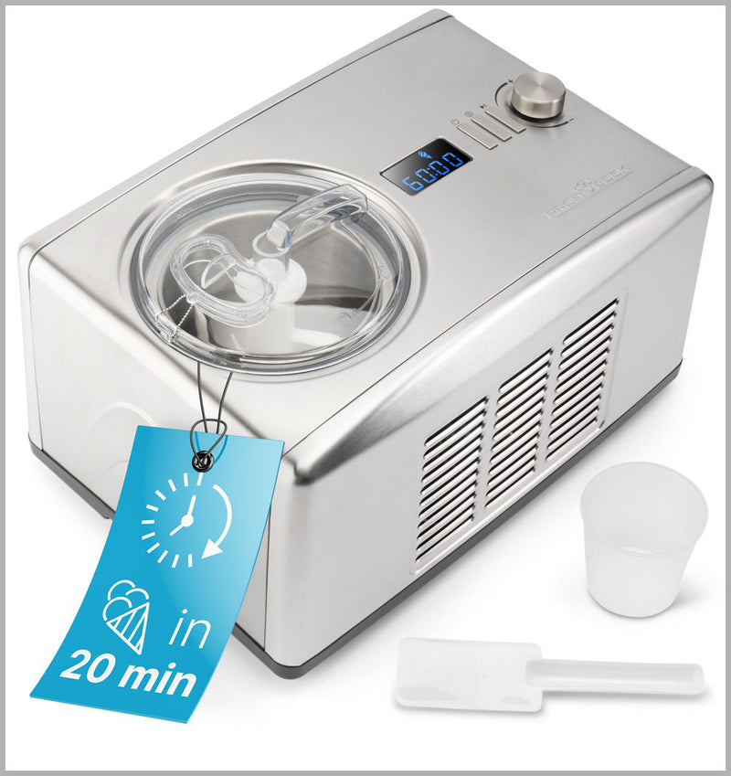ProfiCook صانعة آيس كريم ستانلس ستيل/أسود PC-ICM 1091 N