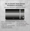 ميكروويف كاسو MG 20 Ceramic menu 3323