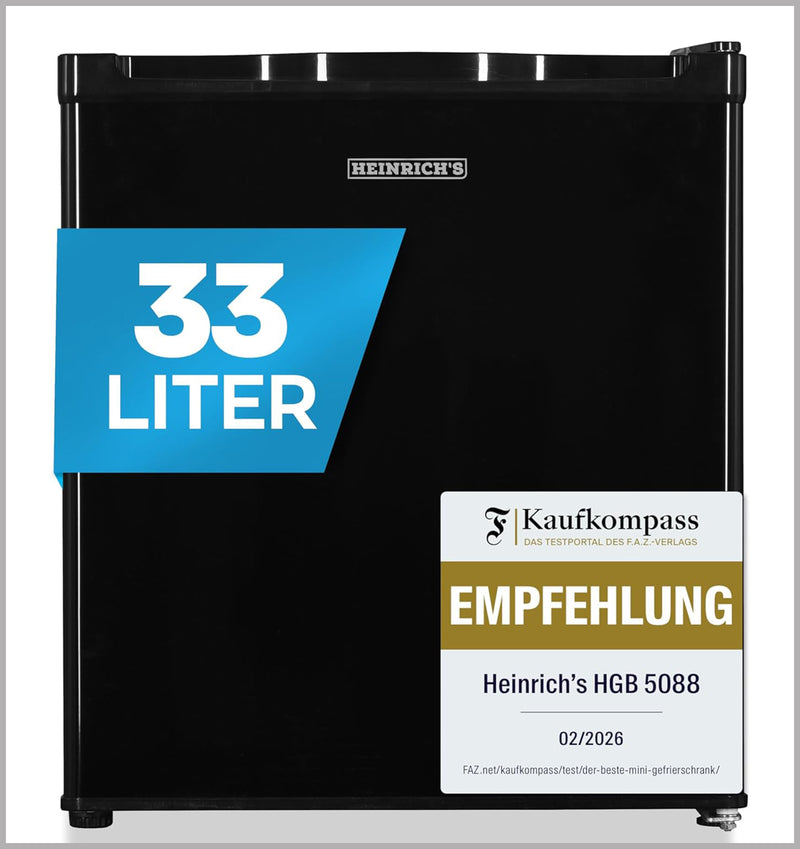 Heinrichs Mini Freezer 33 Litres HGB 5088 sw