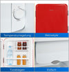 Exquisit Mini Fridge CKB45-0-031F RED 47 L