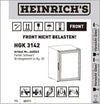 Heinrich´s  Mini Fridge with Glass Door HKG 3142