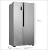 Heinrich´s Side-by-Side Fridge,Freezer Combination  HSBS 3097 IX