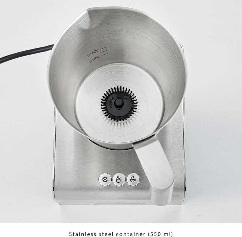 ProfiCook PC-MS 1032 Milk Frother Stainless Steel Mixing Container Approx. 900 ml Max. Milk Foam Number Approx. 500 ml 6 Functions Automatic Shut-Off Stainless Steel Housing - Image 3