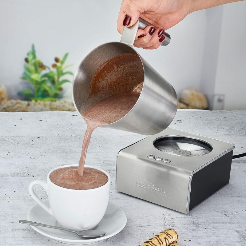 ProfiCook PC-MS 1032 Milk Frother Stainless Steel Mixing Container Approx. 900 ml Max. Milk Foam Number Approx. 500 ml 6 Functions Automatic Shut-Off Stainless Steel Housing - Image 5