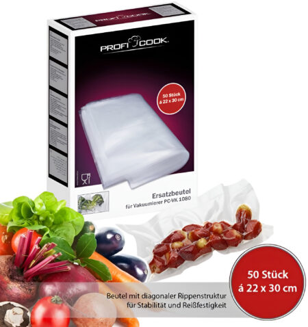 ProfiCook Airtight bags 22x30 for PC-VK 1015/1080/1133/1134/1146 VB1