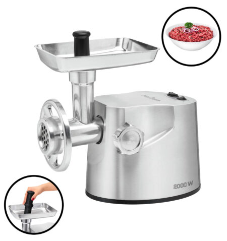 Profi Cook PC-FW 1173 Stainless Steel, Aluminium Mincer 2000W, 220-240V, 50-60Hz