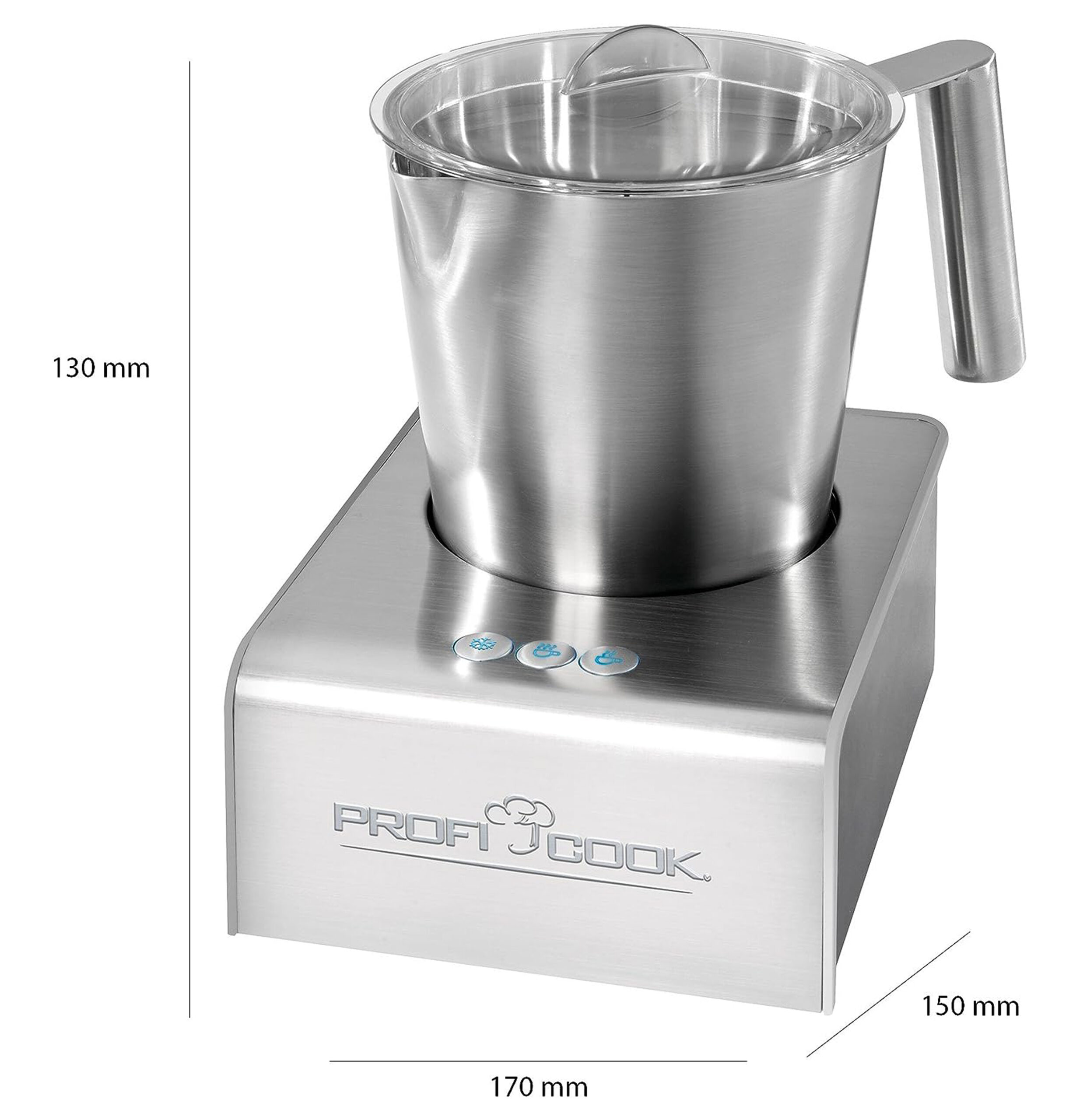 PC-MS 1032 Milk Frother Stainless Steel Mixing Container-10