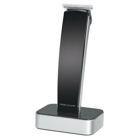 ProfiCare PC-HSM/R 3051 Professional Hair/Beard Trimmer Stainless Steel Precision Shaving Head 5 Cutting Lengths (0, 3, 6, 9, 12 mm) Direct Drive Function, High Gloss Housing, Black/Silver