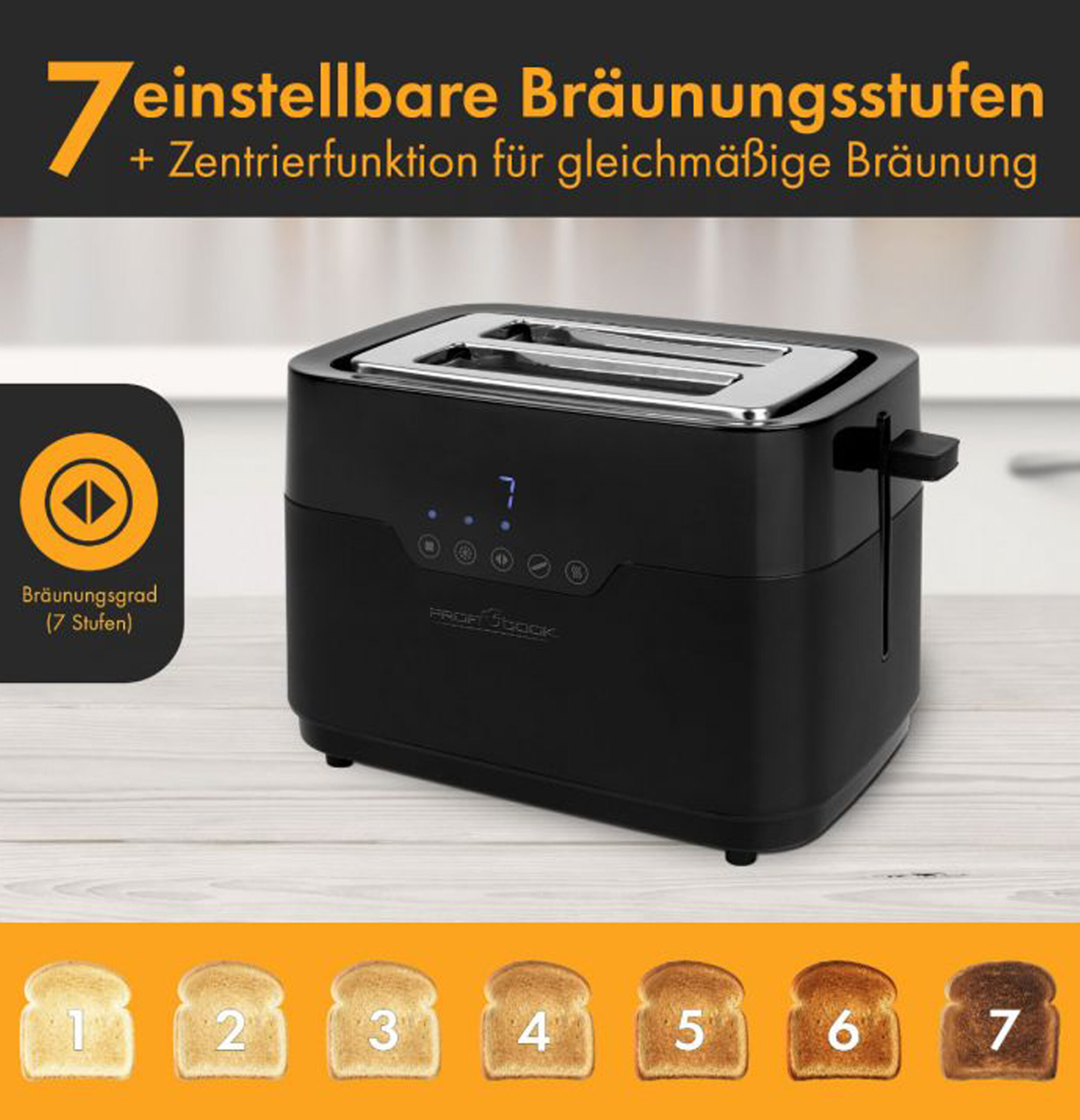 Toaster 2 Slices with Bun Attachment and Extra Wide Toast Slot-11