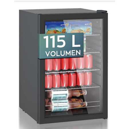 Heinrichs, Mini Fridge with Glass Door, (115 Liters) HKG 3115