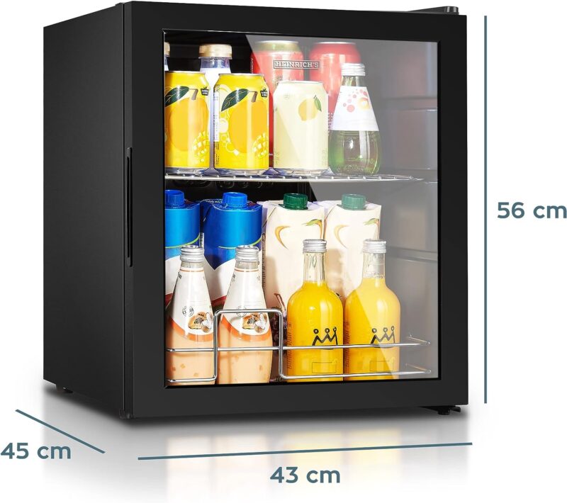 HEINRICHS Drinks Fridge, Mini Fridge with Glass Door (42 Liters)  HKG3142 - Image 4