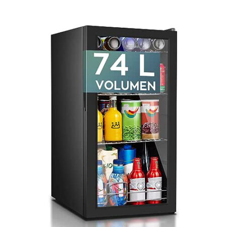 Heinrichs, Mini Fridge with Glass Door, (74 Litres)  HKG3274