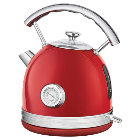 ProfiCook Water Heater, Vintage Look, Stainless Steel/Red - PC-WKS 1192