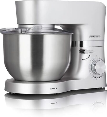 Heinrichs XL 6.2 L Food Processor Kneading Machine Dough (Silver) - ‎HKM 6278