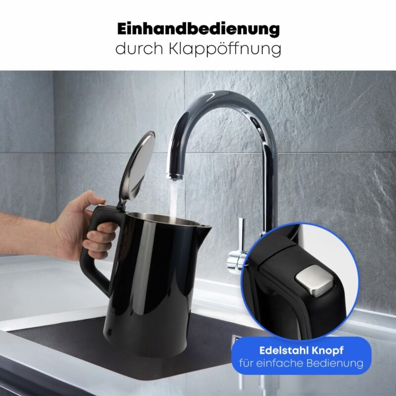 ProfiCook® Kettle with Temperature Setting 1.7 L, Temperature Selection 50°-100°C, Set & Is Temperature Display, Keep Warm Function, BPA-Free, Tea Maker with Temperature Setting | PC WKS 1243 - Image 6