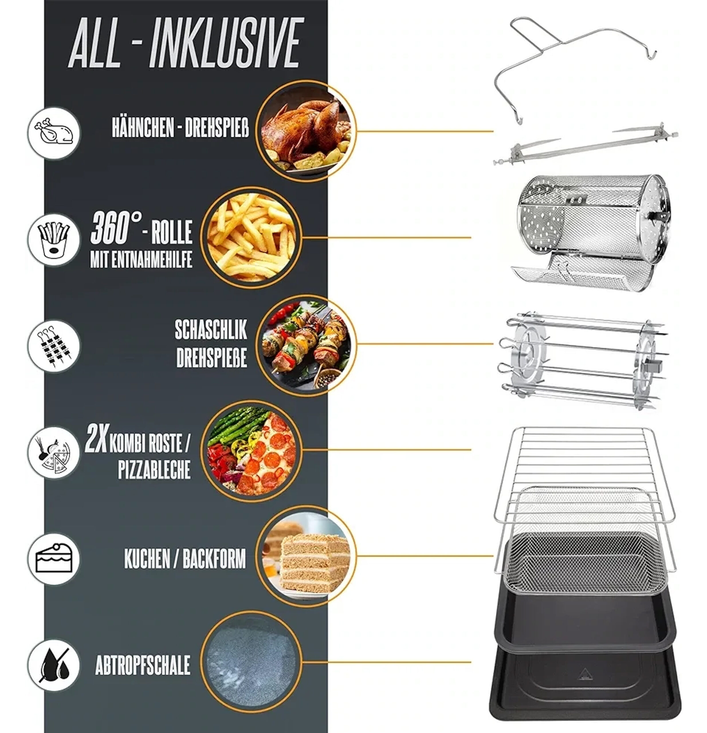 Air Fryer with Digital LED Display HFR 8209-4