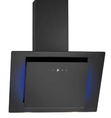 Bomann  Headless Vertical Cooker Hood 60 cm Width Glass LED Ambient Lighting Recirculation or Exhaust Operation Touch Control Extractor Hood Power 607 m3/h Black DU 7603 G black A LED