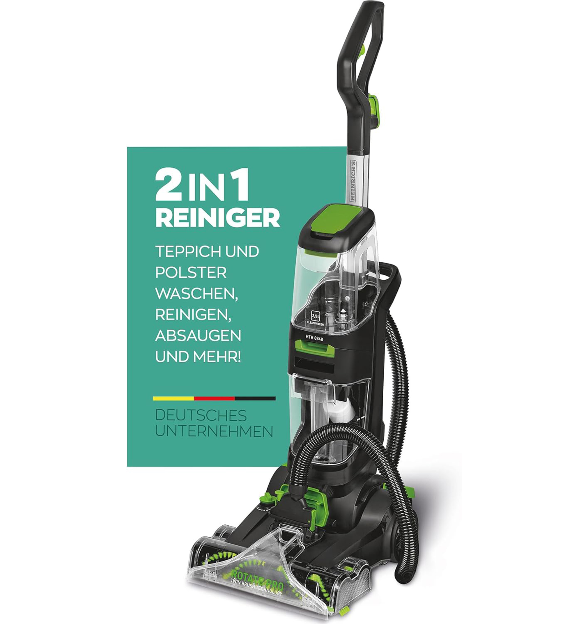 HEINRICHS Carpet Cleaner 2-in-1- HTR 8848-Main