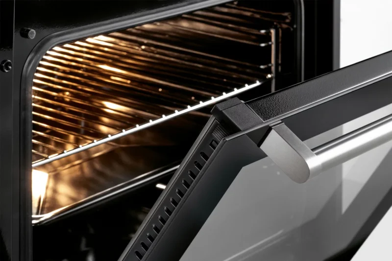 Bomann EHBC 7933 IX Built-in Electric Hob Set, Oven with Glass Ceramic Hob and 4 Hobs, Oven Top / Bottom Heat, Top Heat and Grill with Ceramic Hob, Oven with Hob [Energy Class A] - Image 3