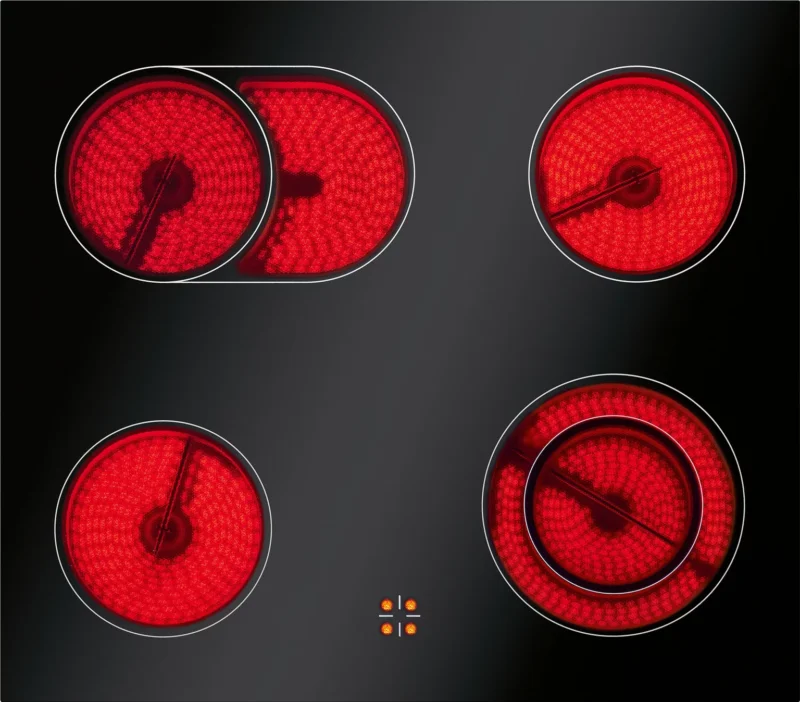 Bomann EHBC 7933 IX Built-in Electric Hob Set, Oven with Glass Ceramic Hob and 4 Hobs, Oven Top / Bottom Heat, Top Heat and Grill with Ceramic Hob, Oven with Hob [Energy Class A] - Image 4