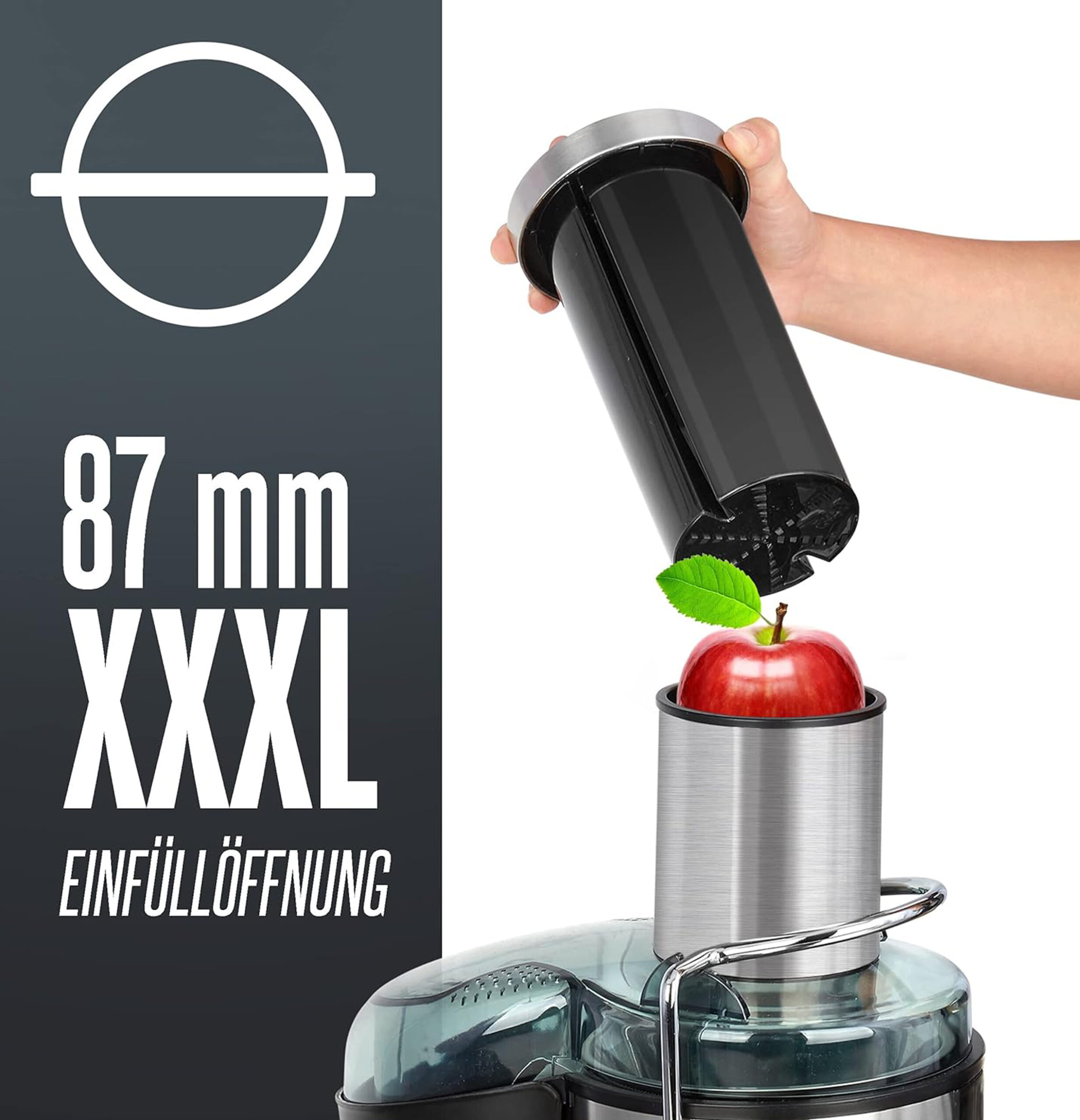 juicer for fruit and vegetables, stainless steel HPJ 8694-1