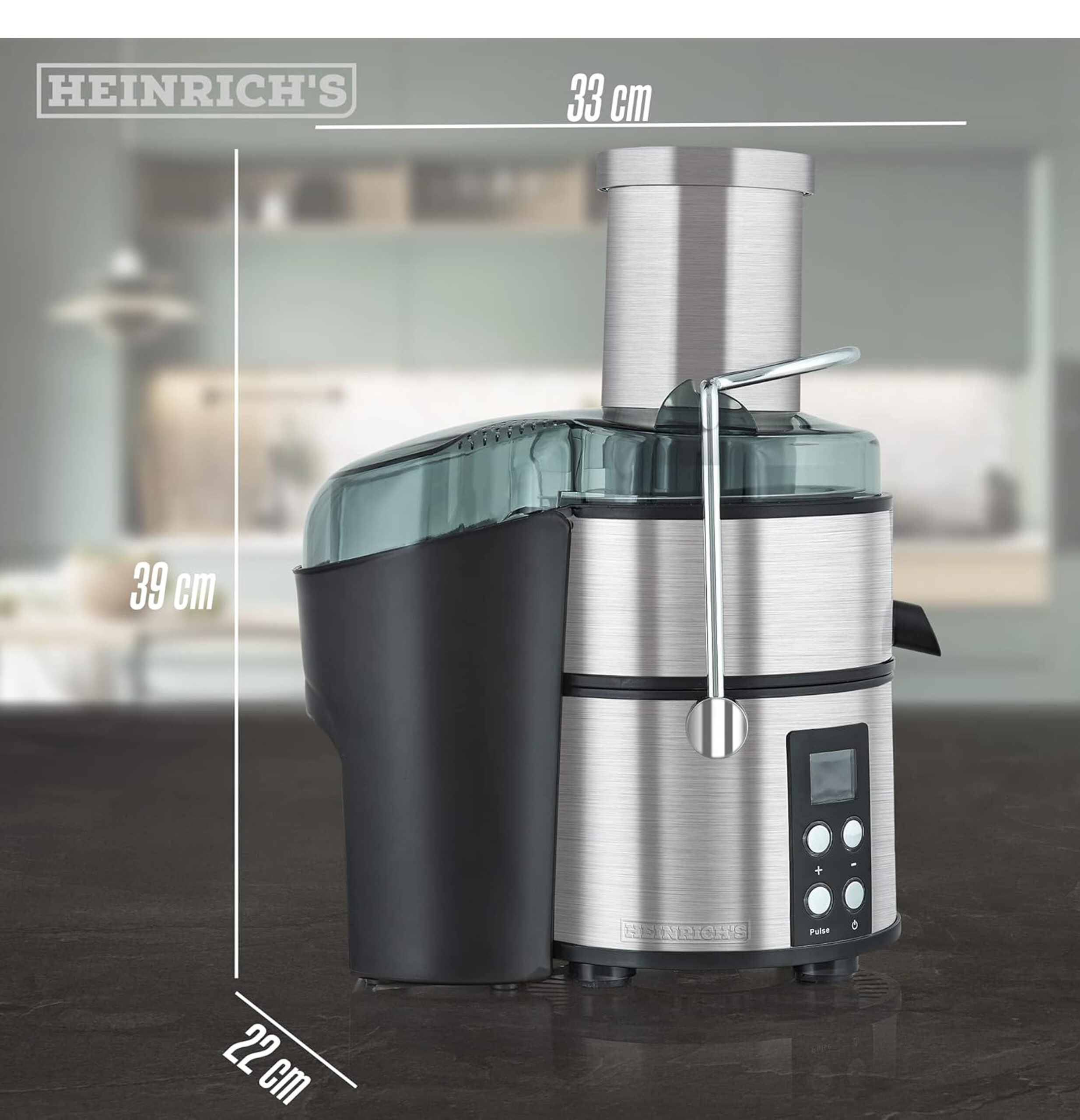 juicer for fruit and vegetables, stainless steel HPJ 8694-6