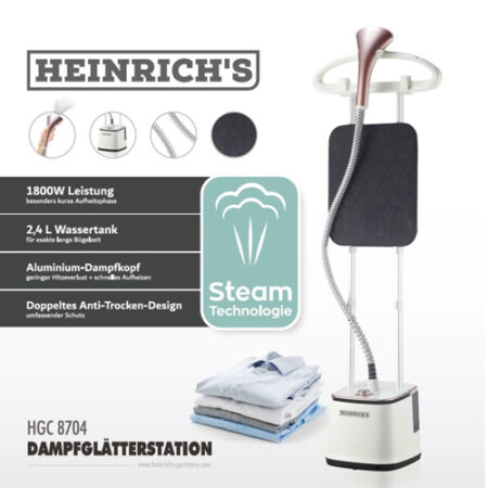 Henrich professional standing steam iron (steamer) model HGC 8704 White 1800W