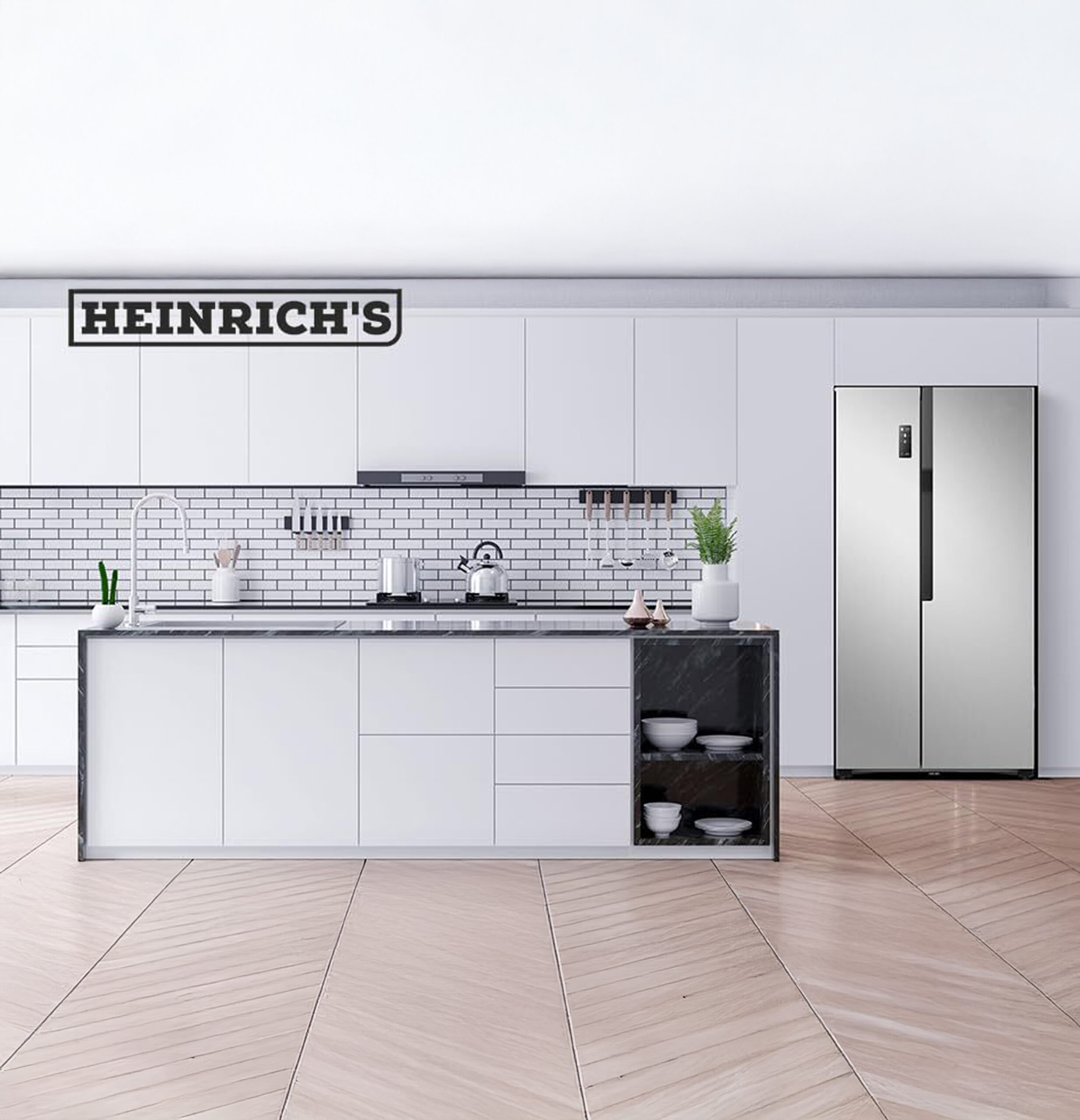 HSBS 3097 SW Side by Side Fridge-4