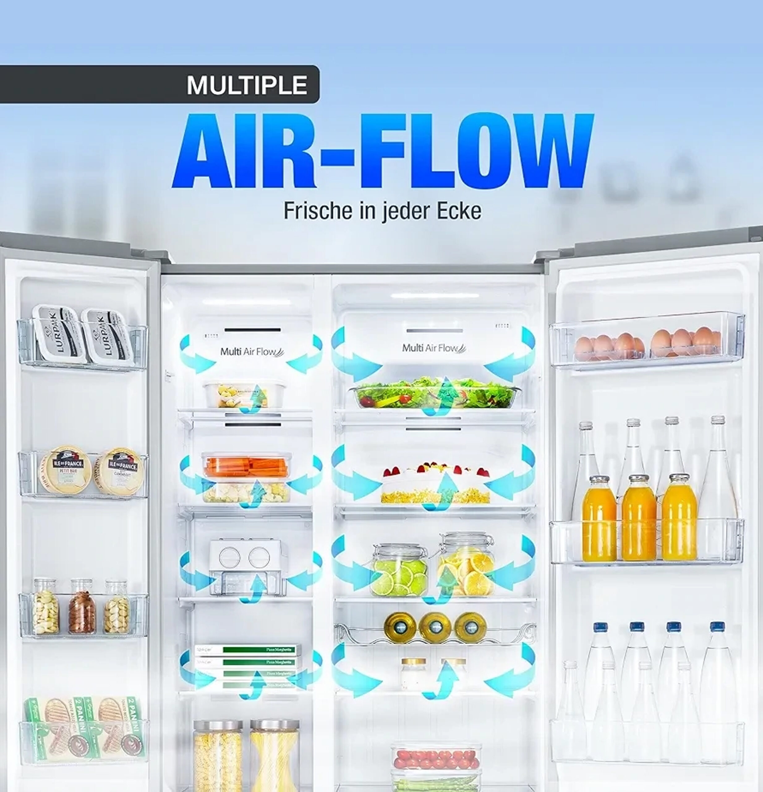 HSBS 3097 SW Side by Side Fridge-6