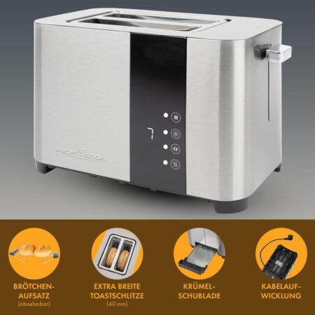 ProfiCook Toaster Stainless Steel PC-TA 1250