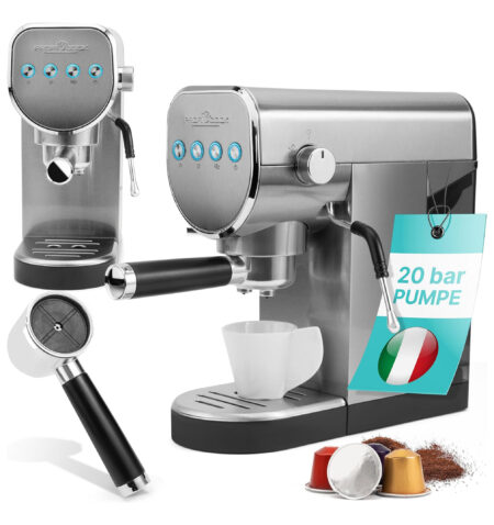 ProfiCook Espresso coffee machine stainless steel PC-ES-KA 1265