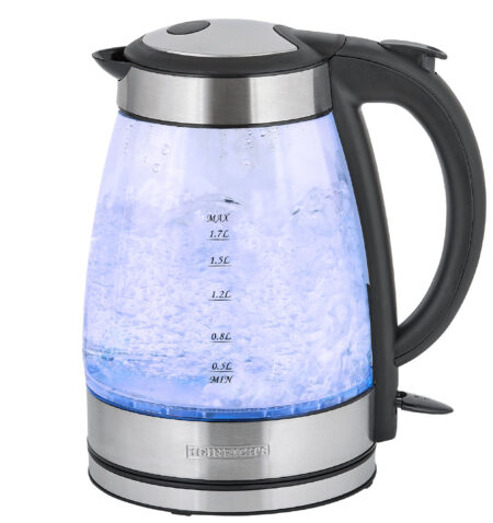 غلاية Heinrich´s من الزجاج، بسعة ‎1.7 لتر وقدرة ‎2200 واط (موديل HWK 8853 G).