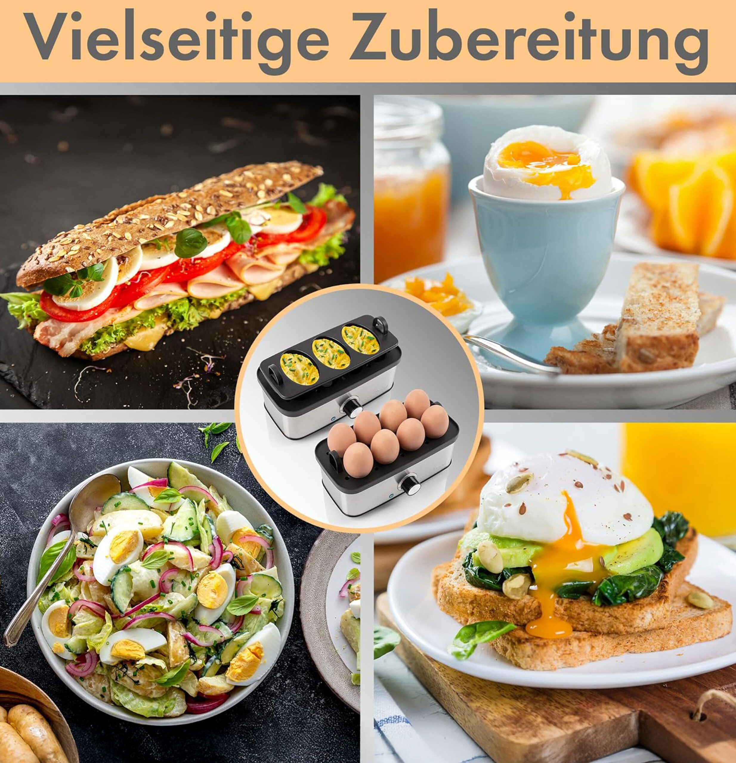 egg cooker stainless steel PC-EK 1275-7