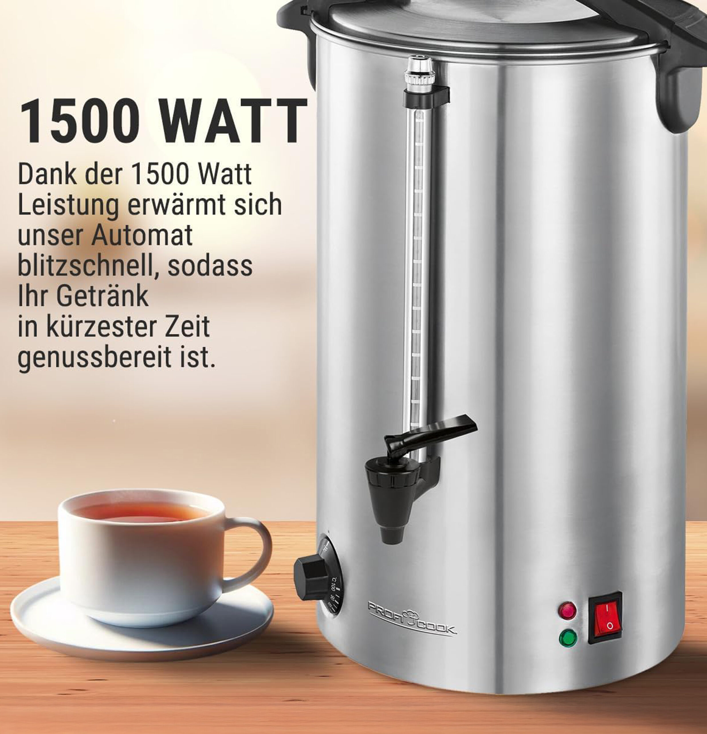 hot drinks machine stainless steelblack PC-HGA 1196-7