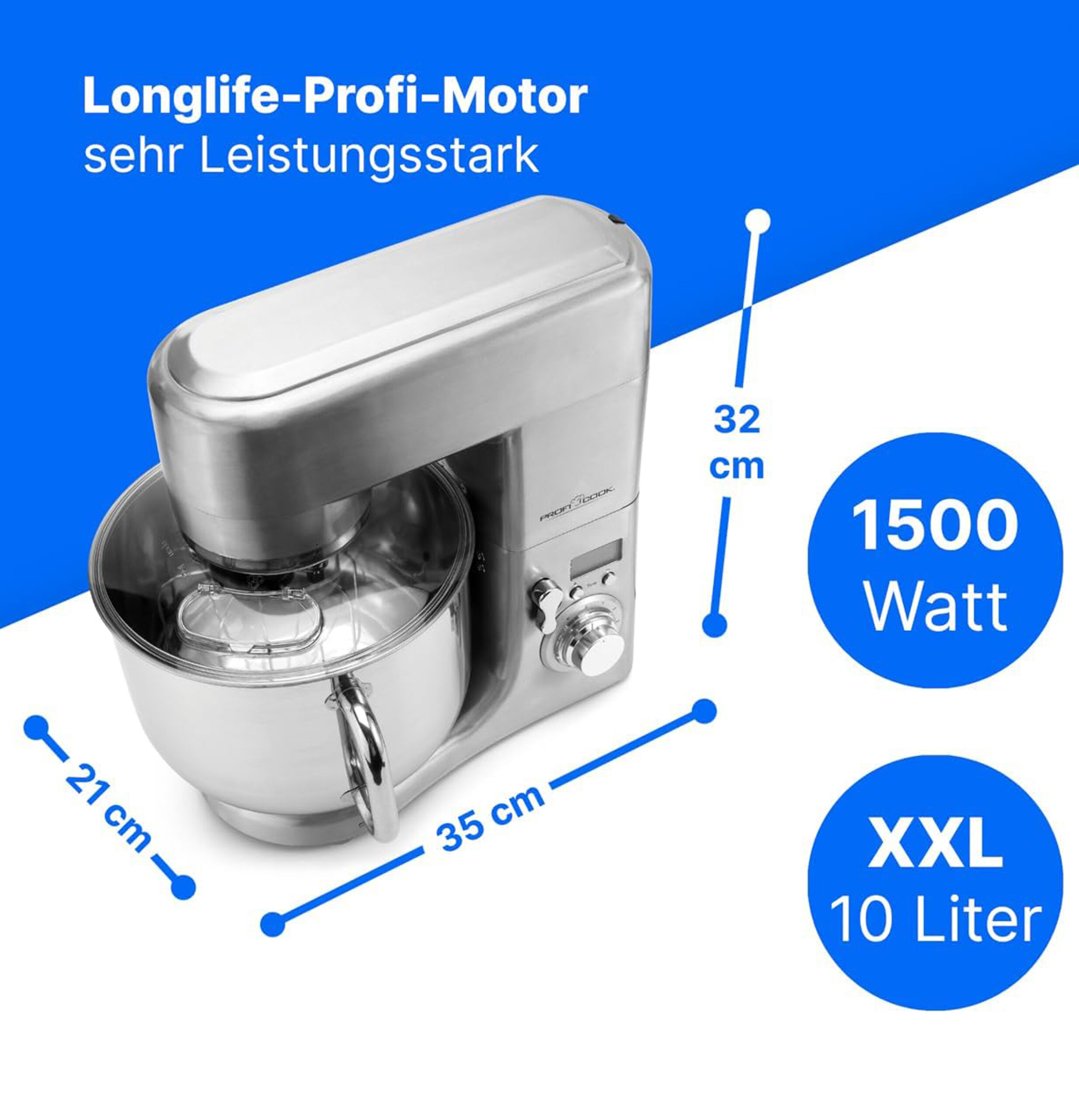 kneading machine stainless steel PC-KM 1096-1