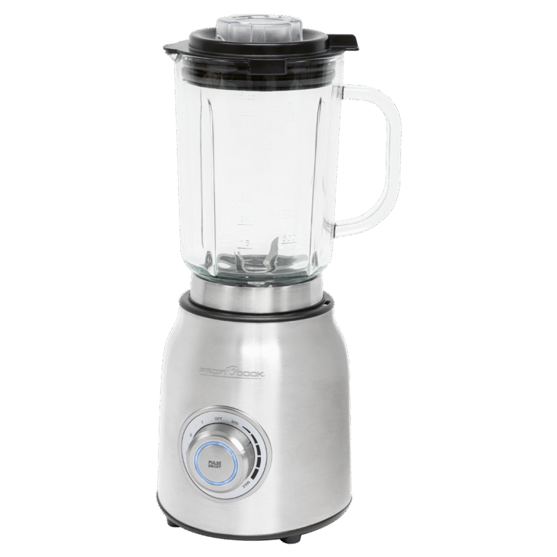 Profi Cook professional speed control 3 programs Mixer with Turbo Function, Solid Glass Container with Scale, 1.75 Litre Mixing Container, 6-Way Stainless Steel Knife, Stainless Steel PC-UM 1207 - Image 3