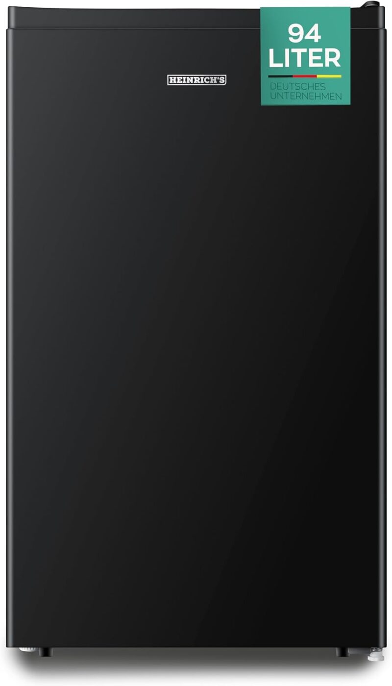 HEINRICHS Drinks Fridge 94L Small Compact Quiet: 36 dB Mini Bar, Table Fridge with 7 Temperature Levels, Mini Fridge Freestanding, Perfect for Office, Camping, Garden, Outdoor, Black [Energy Class E] - Image 9